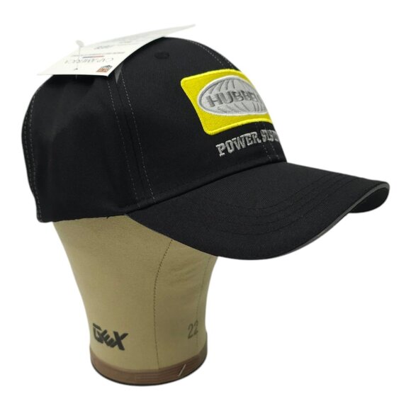 Hubbell Power Systems Strapback Cap Structured Trucker Reflective Baseball Hat - Picture 3 of 13